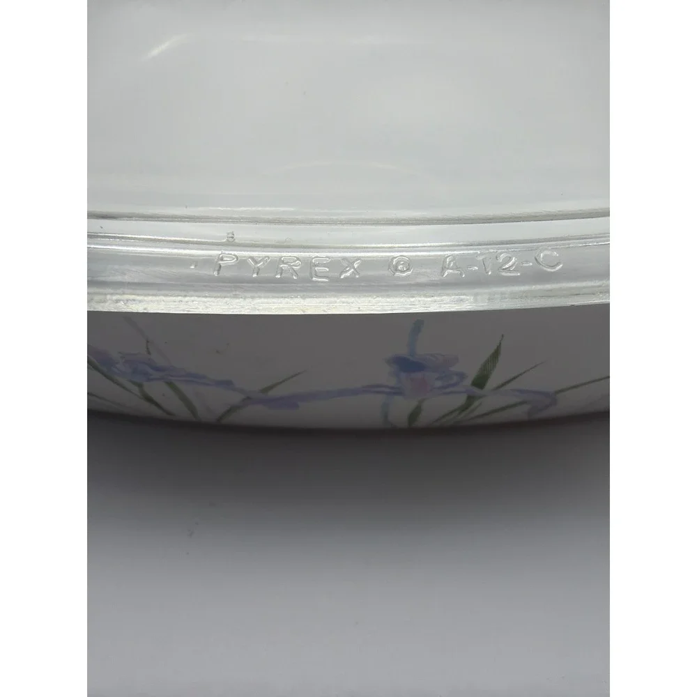 Corning Ware Shadow Iris Casserole Dish 2.5L A-10-B with Lid A-12-C Vintage